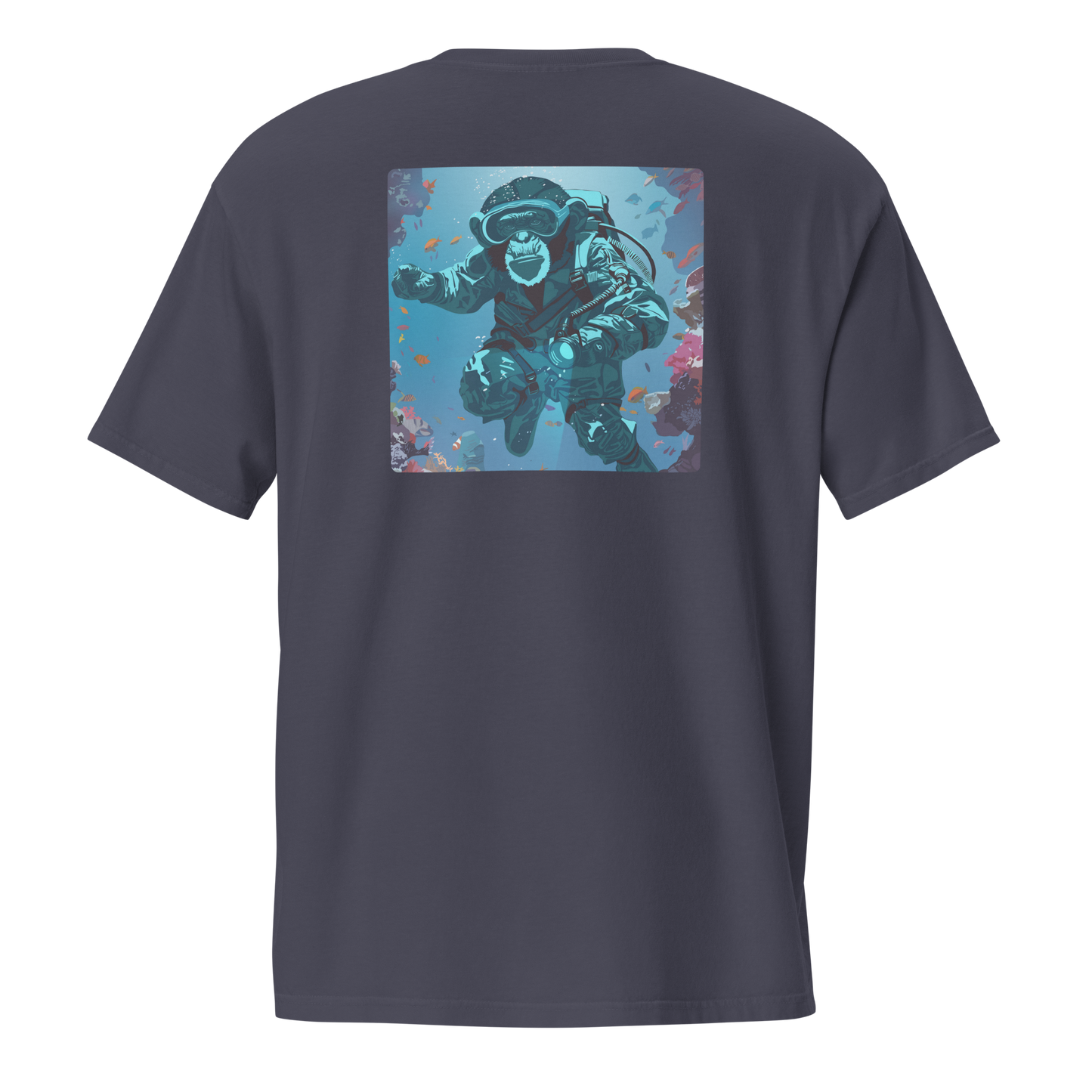 Ocean Bonzo NFT Pocket T-Shirt (White Print)